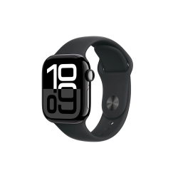 Watch Apple Watch Series 10 GPS 42mm Jet Black Aluminium Case with Sport Band S/M - Black