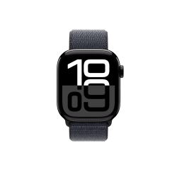Alternative view of Watch Apple Watch Series 10 GPS 42mm Jet Black Aluminium Case with Sport Loop - Black