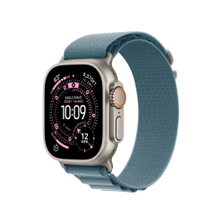 Watch Apple Watch Ultra 3 (2025) 5G 49mm Natural Titanium Case with Alpine Loop M - Light Blue