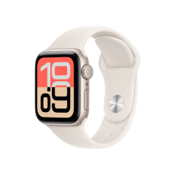 Watch Apple Watch SE 3 (2025) GPS 44mm Starlight Aluminium Case with Sport Band S/M - Starlight