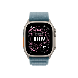 Alternative view of Watch Apple Watch Ultra 3 (2025) 5G 49mm Natural Titanium Case with Alpine Loop M - Light Blue