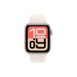 Alternative view of Watch Apple Watch SE 3 (2025) GPS 44mm Starlight Aluminium Case with Sport Band S/M - Starlight