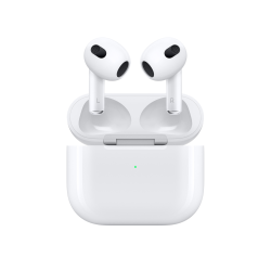 Alternative view of Apple AirPods brezžične slušalke (3. generacije) z MagSafe polnilnim etuijem, bela barva