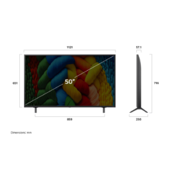 Alternative view of LG 50NANO80A6B.AEU 50" 4K NanoCell AI Smart TV