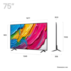 Alternative view of LG 75QNED80A6A.AEU 75" 4K QNED AI Smart TV