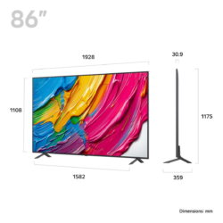 Alternative view of LG 86QNED80A6A.AEU 86" 4K QNED AI Smart TV