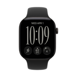 Apple Watch Series 12 GPS 46 mm – aluminijasto ohišje Black, športni pašček Black, M/L