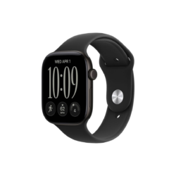 Alternative view of Apple Watch Series 12 GPS 42 mm – aluminijasto ohišje Black, športni pašček Black, M/L