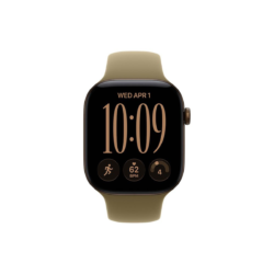 Apple Watch Series 12 GPS 42 mm – aluminijasto ohišje Dark Bronze, športni pašček Olive, M/L