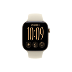 Apple Watch Series 12 GPS 42 mm – aluminijasto ohišje Light Gold, športni pašček Sand, M/L
