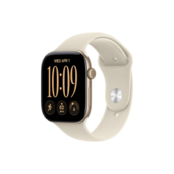 Alternative view of Apple Watch Series 12 GPS 42 mm – aluminijasto ohišje Light Gold, športni pašček Sand, M/L