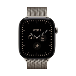 Apple Watch Series 12 GPS + Cellular 46 mm – ohišje iz naravnega titana, milanska zanka Natural, M/L