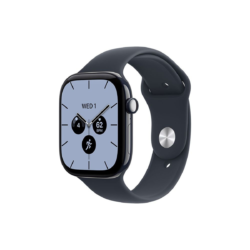 Alternative view of Apple Watch Series 12 GPS + Cellular 42 mm – keramično ohišje Night Blue, športni pašček Navy Blue, M/L