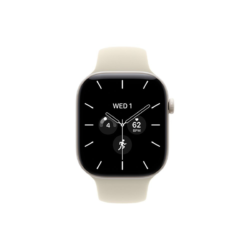 Apple Watch Series 12 GPS + Cellular 42 mm – keramično ohišje Pearl White, športni pašček Sand, M/L