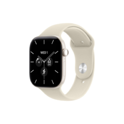Alternative view of Apple Watch Series 12 GPS + Cellular 42 mm – keramično ohišje Pearl White, športni pašček Sand, M/L
