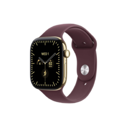 Alternative view of Apple Watch Series 12 GPS + Cellular 42 mm – ohišje iz titana Radiant Gold, športni pašček Burgundy, M/L