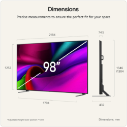 Alternative view of LG NANO 98NU900B6LB 98" 4K UHD AI Smart TV