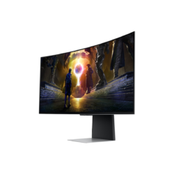Alternative view of Samsung Odyssey OLED G8 LS34DG850SUXDU 34" Ultra WQHD 175 Hz, 0,03 ms, ukrivljen gaming monitor