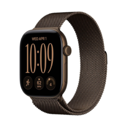 Alternative view of Apple Watch Series 12 GPS 46 mm – aluminijasto ohišje Dark Bronze, milanska zanka Dark Bronze, M/L