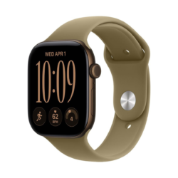 Alternative view of Apple Watch Series 12 GPS + Cellular 46 mm – aluminijasto ohišje Dark Bronze, športni pašček Olive, M/L