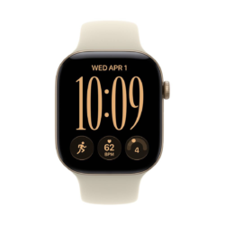 Apple Watch Series 12 GPS 46 mm – aluminijasto ohišje Light Gold, športni pašček Sand, M/L