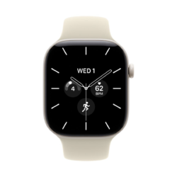 Apple Watch Series 12 GPS + Cellular 46 mm – keramično ohišje Pearl White, športni pašček Sand, M/L