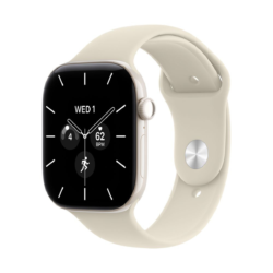 Alternative view of Apple Watch Series 12 GPS + Cellular 46 mm – keramično ohišje Pearl White, športni pašček Sand, M/L